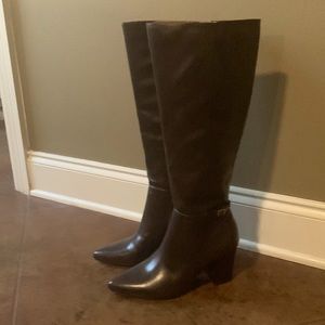 Life Stride chocolate brown tall boots size 8 1/2